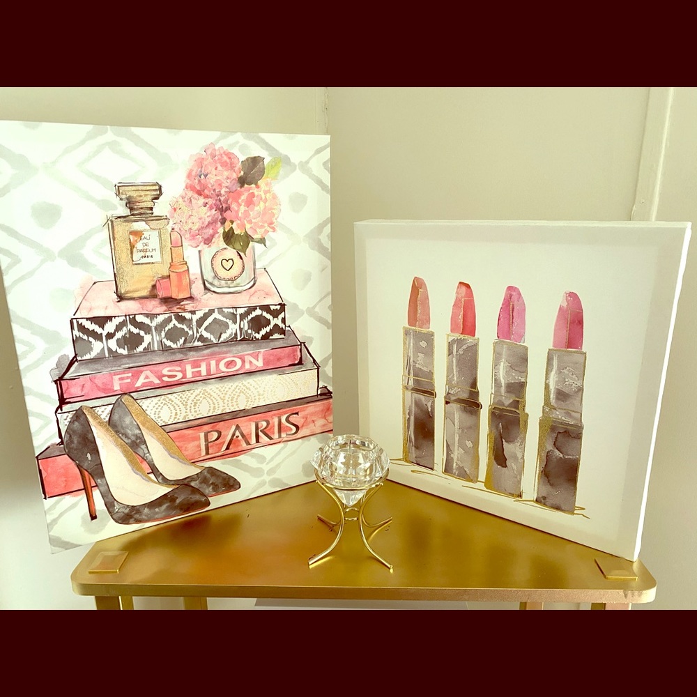 Lux Fashion Bedroom Wall Art Bundle